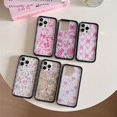 Wildflower 3D Girls bow high heels Phone Case za iPhone 16 15 14 13 12 Pro Max Plus 16pro 15pro WF Rabbit Cute Cartoon Cover