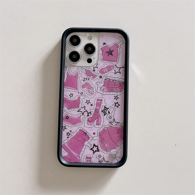 Wildflower 3D Girls bow high heels Phone Case za iPhone 16 15 14 13 12 Pro Max Plus 16pro 15pro WF Rabbit Cute Cartoon Cover