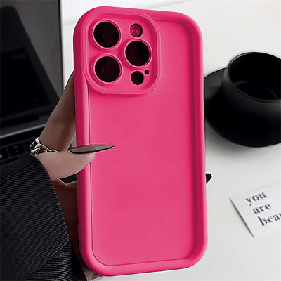 Πολυτελής θήκη τηλεφώνου Candy Color για iPhone 15 16 11 14 13 12 Pro Max 11 Plus Mini X XR XS Max 7 8Plus Αντικραδασμικό κάλυμμα προφυλακτήρα