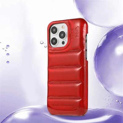 Ins Fashion Warm Winter Down Jacket The Puffer Case Aurora για iPhone 16 15 14 13 12 Pro Max Θήκες τηλεφώνου Κάλυμμα αντικραδασμικό Coque