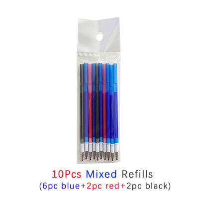 Kreativna 3 u 1 višebojna olovka, 0,5 mm brisiva gel olovka, set čarobne tinte, 3 boje, dopuna, periva drška, uredski školski pribor