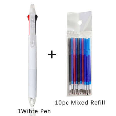 Kreativna 3 u 1 višebojna olovka, 0,5 mm brisiva gel olovka, set čarobne tinte, 3 boje, dopuna, periva drška, uredski školski pribor