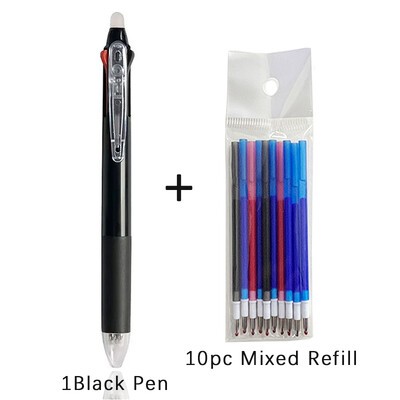 Kreativna 3 u 1 višebojna olovka, 0,5 mm brisiva gel olovka, set čarobne tinte, 3 boje, dopuna, periva drška, uredski školski pribor