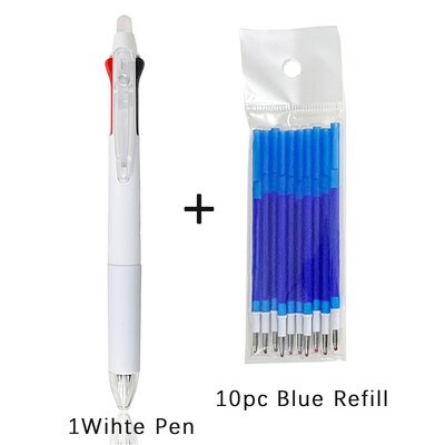 Kreativna 3 u 1 višebojna olovka, 0,5 mm brisiva gel olovka, set čarobne tinte, 3 boje, dopuna, periva drška, uredski školski pribor