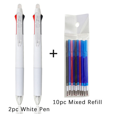 Kreativna 3 u 1 višebojna olovka, 0,5 mm brisiva gel olovka, set čarobne tinte, 3 boje, dopuna, periva drška, uredski školski pribor