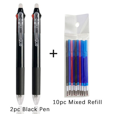 Kreativna 3 u 1 višebojna olovka, 0,5 mm brisiva gel olovka, set čarobne tinte, 3 boje, dopuna, periva drška, uredski školski pribor