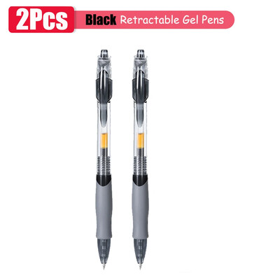 1-63Pc Set gel olovaka na uvlačenje s crnom/crvenom/plavom tintom Kemijska olovka za pisanje 0,5 mm Dodatna punjenja Uredski pribor Školski pribor Papirnice