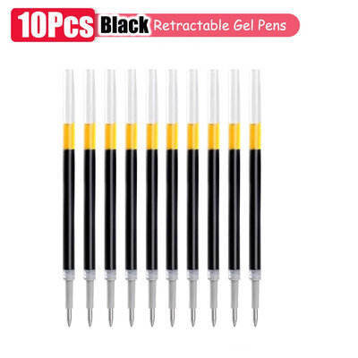 1-63Pc Set gel olovaka na uvlačenje s crnom/crvenom/plavom tintom Kemijska olovka za pisanje 0,5 mm Dodatna punjenja Uredski pribor Školski pribor Papirnice