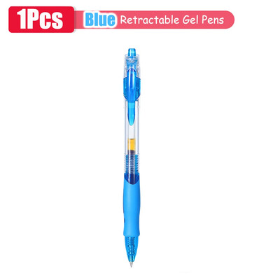 1-63Pc Set gel olovaka na uvlačenje s crnom/crvenom/plavom tintom Kemijska olovka za pisanje 0,5 mm Dodatna punjenja Uredski pribor Školski pribor Papirnice