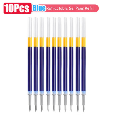 1-63Pc Set gel olovaka na uvlačenje s crnom/crvenom/plavom tintom Kemijska olovka za pisanje 0,5 mm Dodatna punjenja Uredski pribor Školski pribor Papirnice