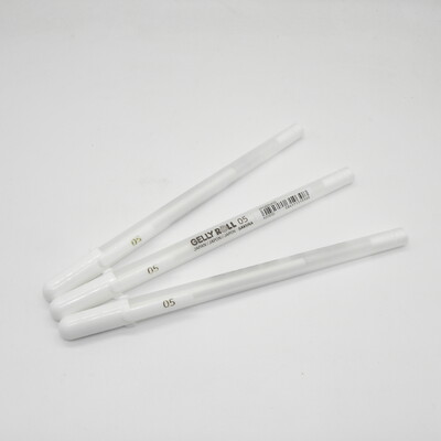Sakura Gelly Roll Gel Pen Culoare Albă 0,5 mm 0,8 mm 1,0 mm Japonia