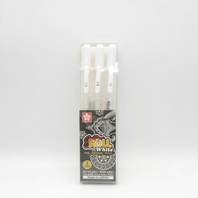 Sakura Gelly Roll Gel Pen Culoare Albă 0,5 mm 0,8 mm 1,0 mm Japonia