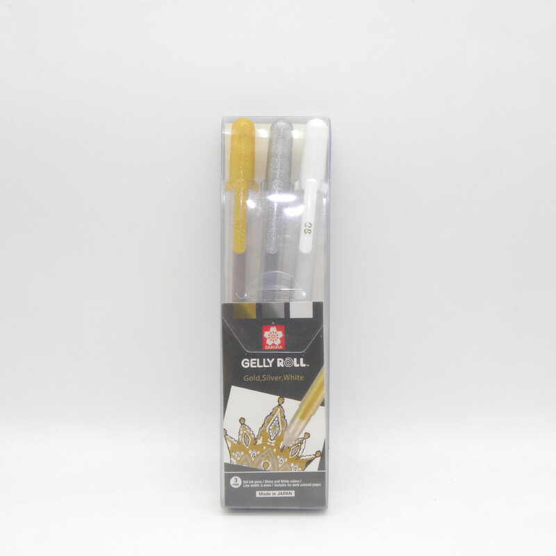 Sakura Gelly Roll Gel Pen Culoare Albă 0,5 mm 0,8 mm 1,0 mm Japonia