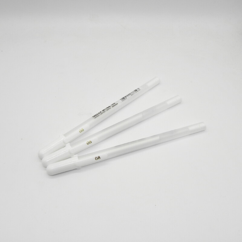 Sakura Gelly Roll Gel Pen Culoare Albă 0,5 mm 0,8 mm 1,0 mm Japonia