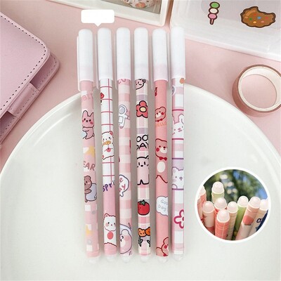 Pribor Kawaii Cartoons Plava periva ručka 0,5 mm gel olovke Neutralna brisiva olovka Brisiva olovka Studentska olovka