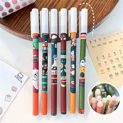 Pribor Kawaii Cartoons Plava periva ručka 0,5 mm gel olovke Neutralna brisiva olovka Brisiva olovka Studentska olovka
