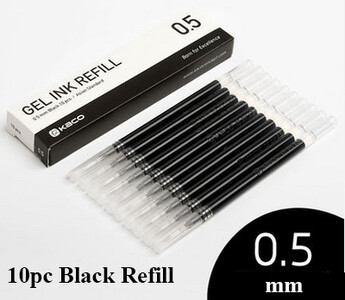 KACO 10бр./Партида Replace Refills Gel Pen EU/Asian Ink 0.5MM Standard Stationery канцелярия Tnta for School Office Supplies