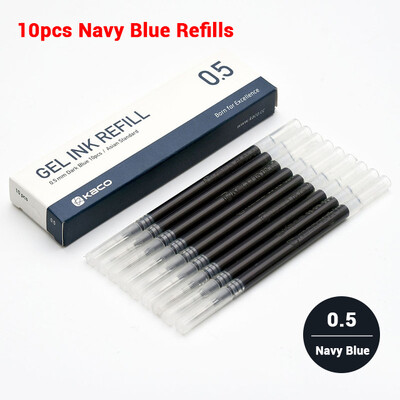 KACO 10бр./Партида Replace Refills Gel Pen EU/Asian Ink 0.5MM Standard Stationery канцелярия Tnta for School Office Supplies