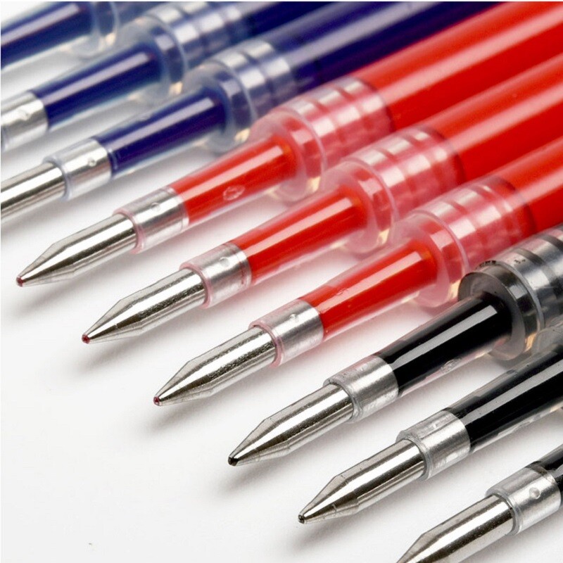 KACO 10бр./Партида Replace Refills Gel Pen EU/Asian Ink 0.5MM Standard Stationery канцелярия Tnta for School Office Supplies