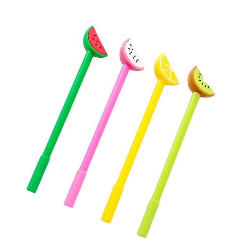 4-dijelna voćna slatka gel olovka Kreativne slatke limun naranča lubenica lijepe olovke