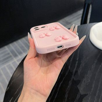 3D Pink Cute Butterfly μαλακή θήκη τηλεφώνου από σιλικόνη για iPhone 16 15 14 13 12 11 Pro Max XS XR X 7 8 Plus SE Αντικραδασμικό κάλυμμα καραμέλας