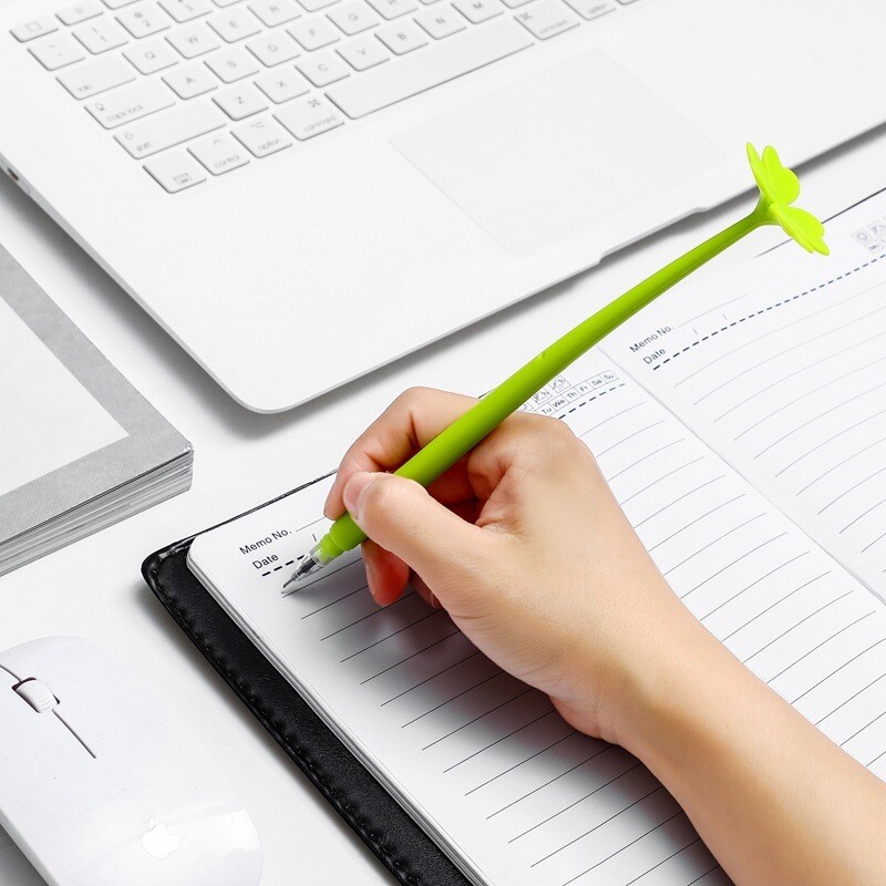 Lytwtw's silikonske kreativne slatke mekane cvjetne gel olovke Školski uredski materijal Poklon Kawaii olovka