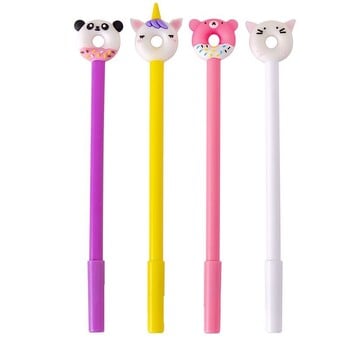 Χαρτικά 4 τεμαχίων Cute Donut Animals Creative Stationery Sweet Lovely Pretty Gel Pen