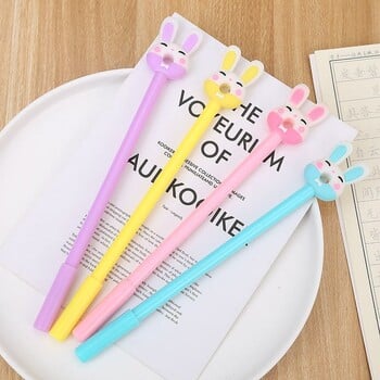 4 Piece Cute Cartoon Rabbit Gel Ink Pens Stationery Material Gel Pens