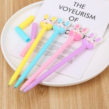 4 Piece Cute Cartoon Rabbit Gel Ink Pens Stationery Material Gel Pens