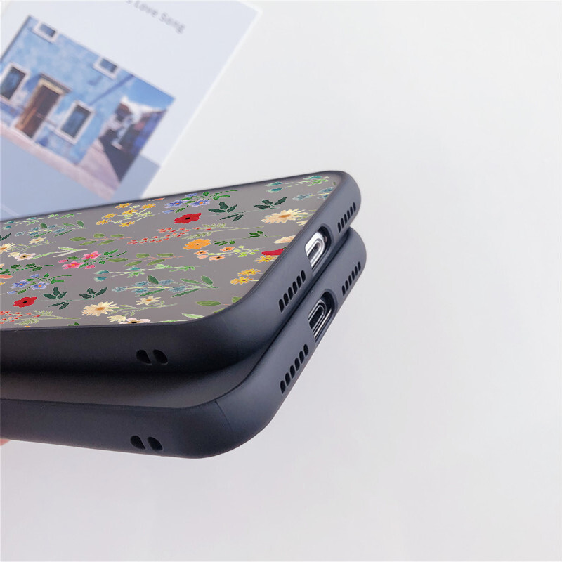 Cvjetna telefonska maska za iPhone 15 14 13 12 11 Pro Max XS X XR 7 8 15 Plus SE 2022 otporna na udarce, mekana silikonska prozirna stražnja maska