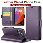 Iphone 16 Pro Max Case Iphone 15 13 14 12 11 Pro Max SE X XR XS 8 7 6 6S Plus Kortelės laikiklis Piniginės dangtelis su odiniu telefono dėklu