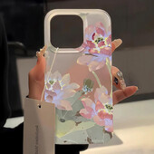Θήκη τηλεφώνου Flowers για iPhone 16 Pro Case iPhone 15 13 11 12 14 Pro Max 13 Mini 16 Plus Translucent Slim Slim Skin Back Cover