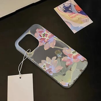 Θήκη τηλεφώνου Flowers για iPhone 16 Pro Case iPhone 15 13 11 12 14 Pro Max 13 Mini 16 Plus Translucent Slim Slim Skin Back Cover