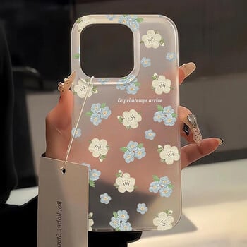 Θήκη τηλεφώνου Flowers για iPhone 16 Pro Case iPhone 15 13 11 12 14 Pro Max 13 Mini 16 Plus Translucent Slim Slim Skin Back Cover