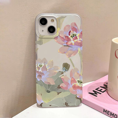 Θήκη τηλεφώνου Flowers για iPhone 16 Pro Case iPhone 15 13 11 12 14 Pro Max 13 Mini 16 Plus Translucent Slim Slim Skin Back Cover