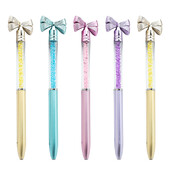 Kemijska olovka sa slatkom crtanom mašnom Kreativne modne olovke s potpisom Školski uredski pribor Alati za pisanje Izvrsna neutralna olovka