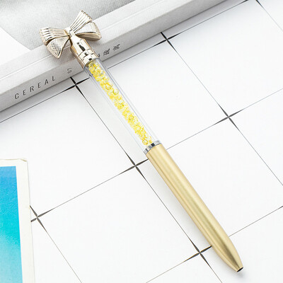Kemijska olovka sa slatkom crtanom mašnom Kreativne modne olovke s potpisom Školski uredski pribor Alati za pisanje Izvrsna neutralna olovka