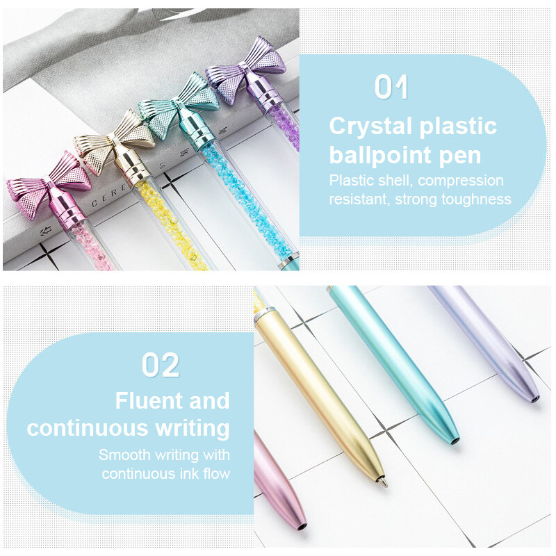 Kemijska olovka sa slatkom crtanom mašnom Kreativne modne olovke s potpisom Školski uredski pribor Alati za pisanje Izvrsna neutralna olovka