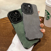 Modna mat kožna silikonska maska za iPhone 14 Plus 12 13 Mini 11 16 15 Pro Max 7 8 XR X XS Zaštita objektiva Poklopac otporan na udarce