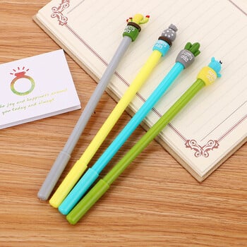 Επιστολόχαρτο 4 τεμαχίων Creative Funny Cute Handles Cactus Gel Pen