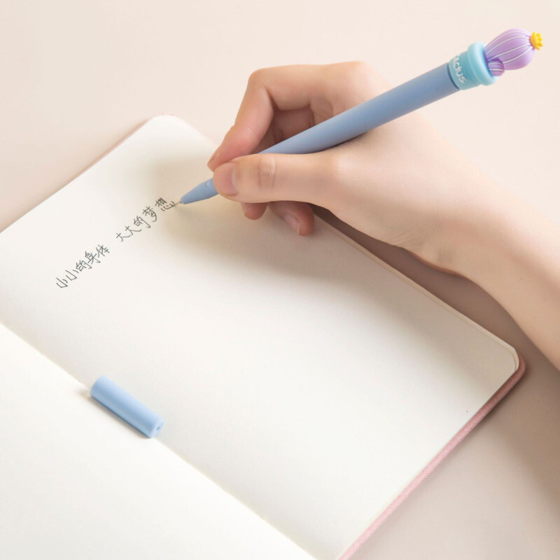 1 komad Lytwtw's dopisnice Slatki Kawaii kaktus Školski uredski materijal Kreativna Slatka Prilično Lijepa Smiješna Silikonska gel olovka