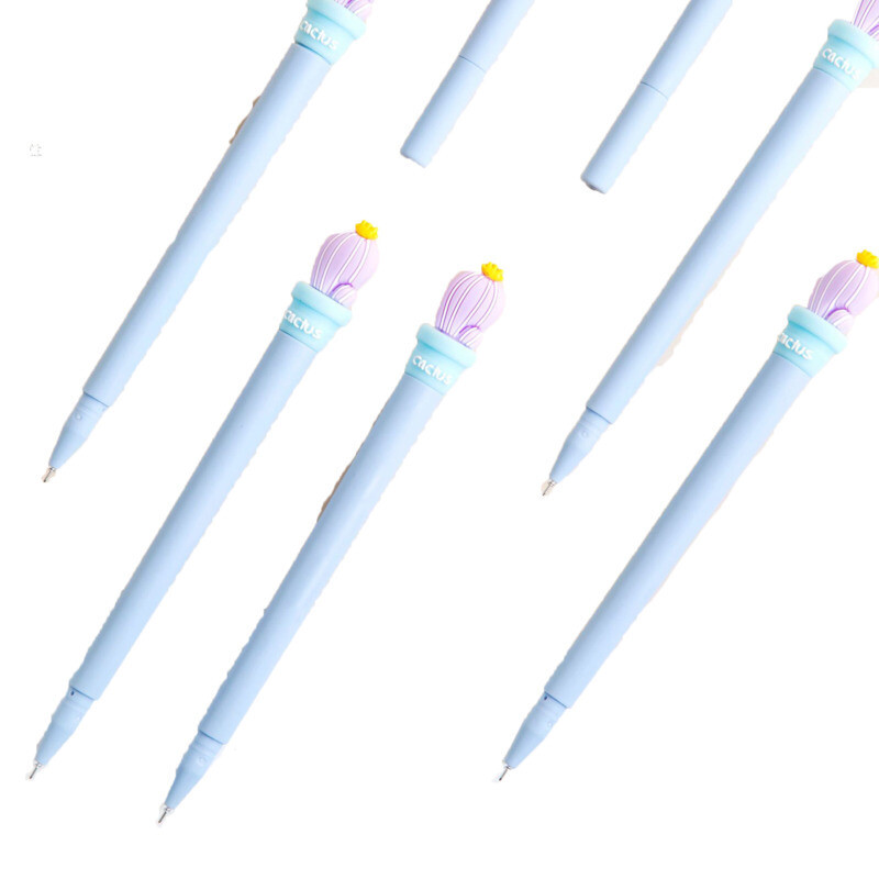 1 komad Lytwtw's dopisnice Slatki Kawaii kaktus Školski uredski materijal Kreativna Slatka Prilično Lijepa Smiješna Silikonska gel olovka