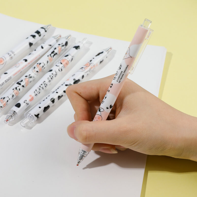 Slatka gel olovka Crtić Krava Poklon Tisak Uredski poklon Školski pribor Pribor Kawaii Smiješne olovke