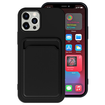 Калъф за телефон за IPhone 16 Pro Max Case IPhone 12 Mini TPU матирано меко защитно покритие iPhone 14 Card Pocket 15 Plus