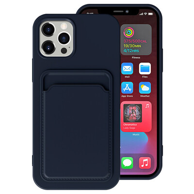 Калъф за телефон за IPhone 16 Pro Max Case IPhone 12 Mini TPU матирано меко защитно покритие iPhone 14 Card Pocket 15 Plus