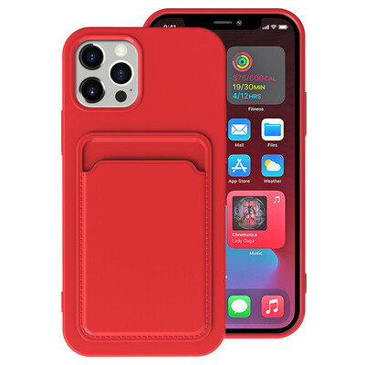 Калъф за телефон за IPhone 16 Pro Max Case IPhone 12 Mini TPU матирано меко защитно покритие iPhone 14 Card Pocket 15 Plus