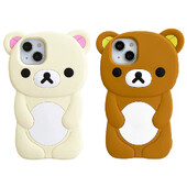 Silikonska mekana maska Rilakkuma Bear za iPhone 16 15 14 13 12 11 Pro Max mini Plus Xs XR 6 7 8 Plus