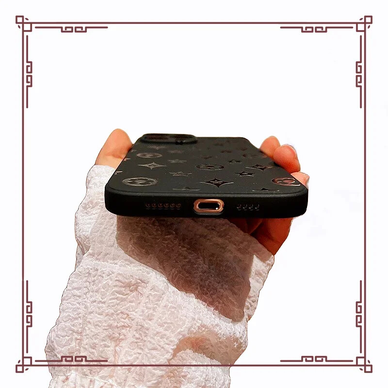 Luxusné retro klasické puzdro na telefón pre iPhone 16 15 14 13 12 11 Pro Max XR X XS 12 Mini 14 15 16 Puls Mäkké silikónové čierne módne