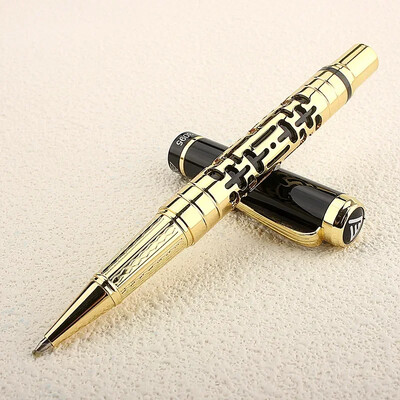 Nou de înaltă calitate 3095 Negru Roșu Business Office Roller Ball Pen Rechizite pentru studenți de școală Pix din metal Nou