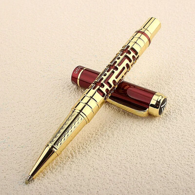 Nou de înaltă calitate 3095 Negru Roșu Business Office Roller Ball Pen Rechizite pentru studenți de școală Pix din metal Nou